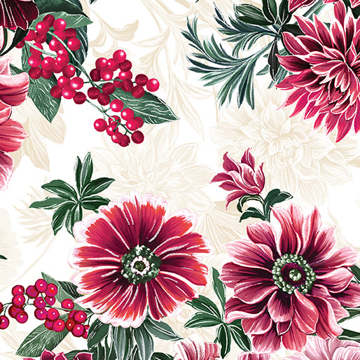 Winterberry Floral By Kanvas Studio
