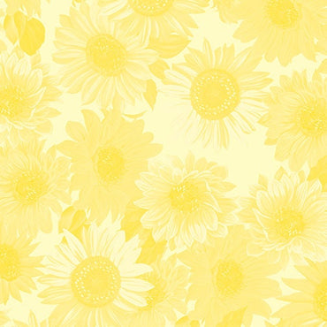Kanvas Fabric Sunflower Sunrise Fabric