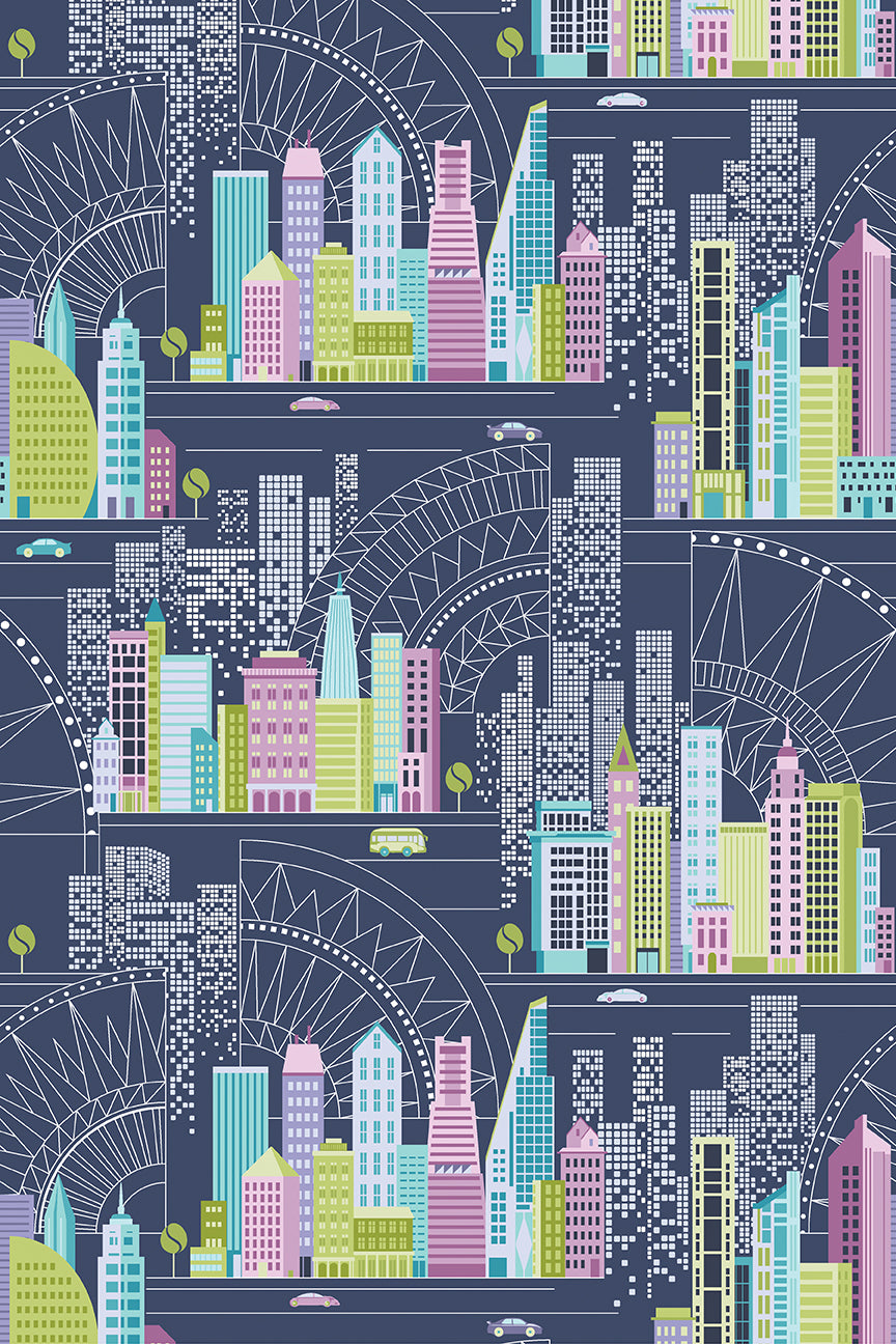 Cityscape Night by Amanda Murphy