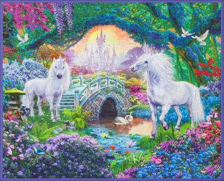 Morning Moon Unicorns by Robert Kaufman