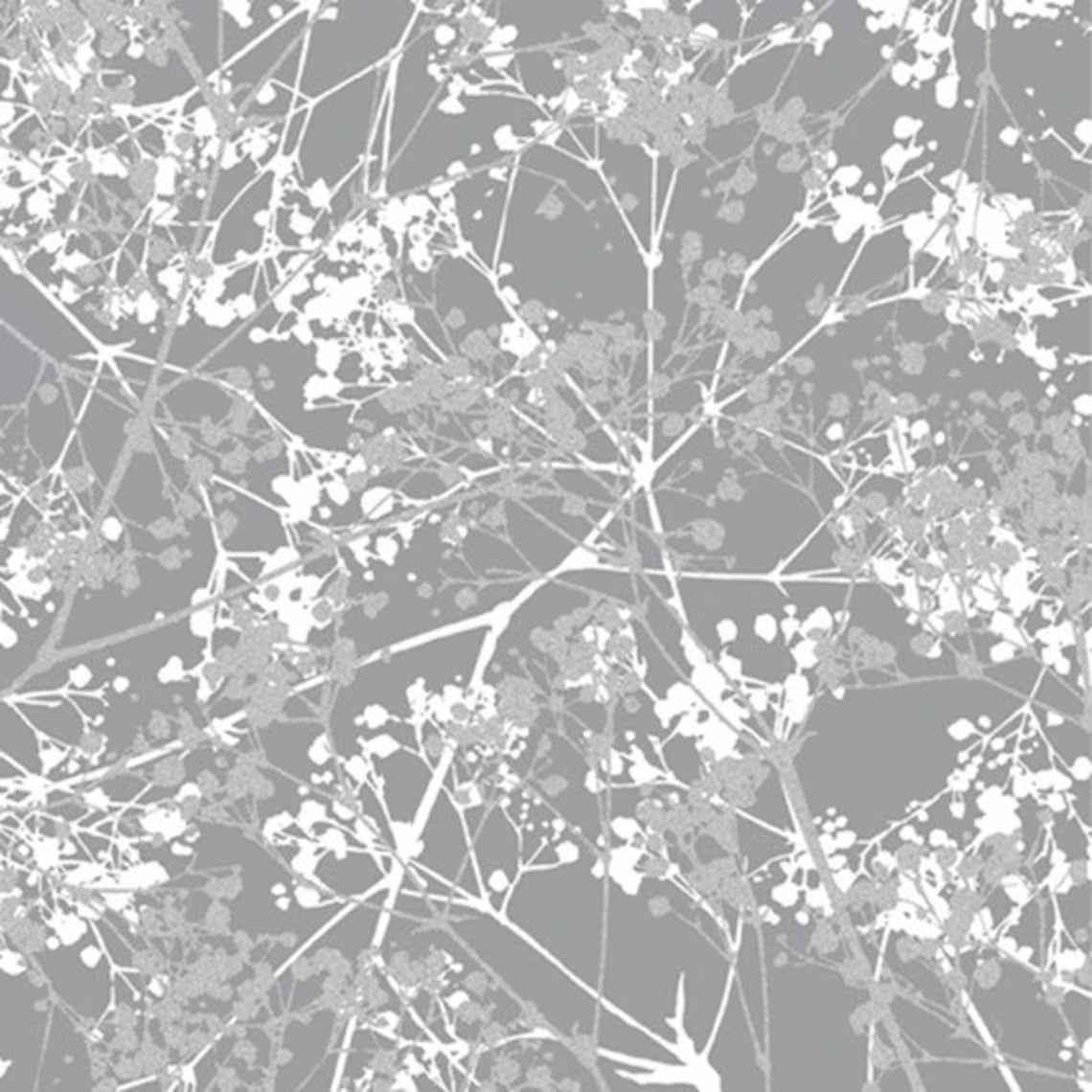 Hoffman Fabrics Sparkle and Fade Metallic Silver Fabric Collection
