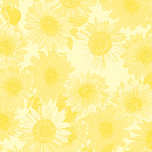 Kanvas Fabric Sunflower Sunrise Fabric